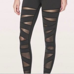 Lululemon High Time Tech Mesh Leggings